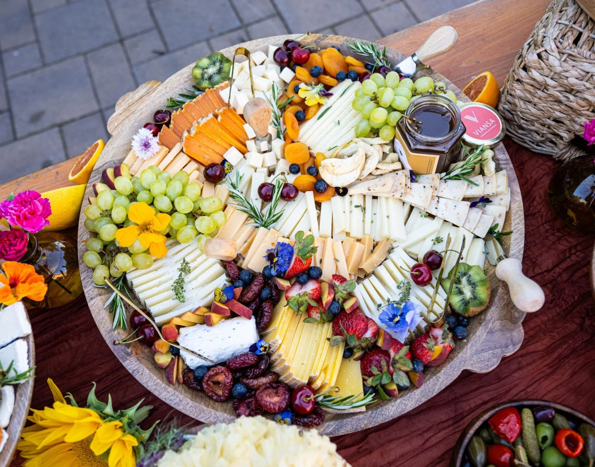 Cheese spread with Viansa honey